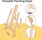 82 PCS Acrylic Paint Canvas Set,48Color Acrylic Painting Kit, Painting Supplies Kit with Wood Easel,Brush,Canvases,Watercolor Paper, Acrylic Paint Kit for Kids Adults Artists